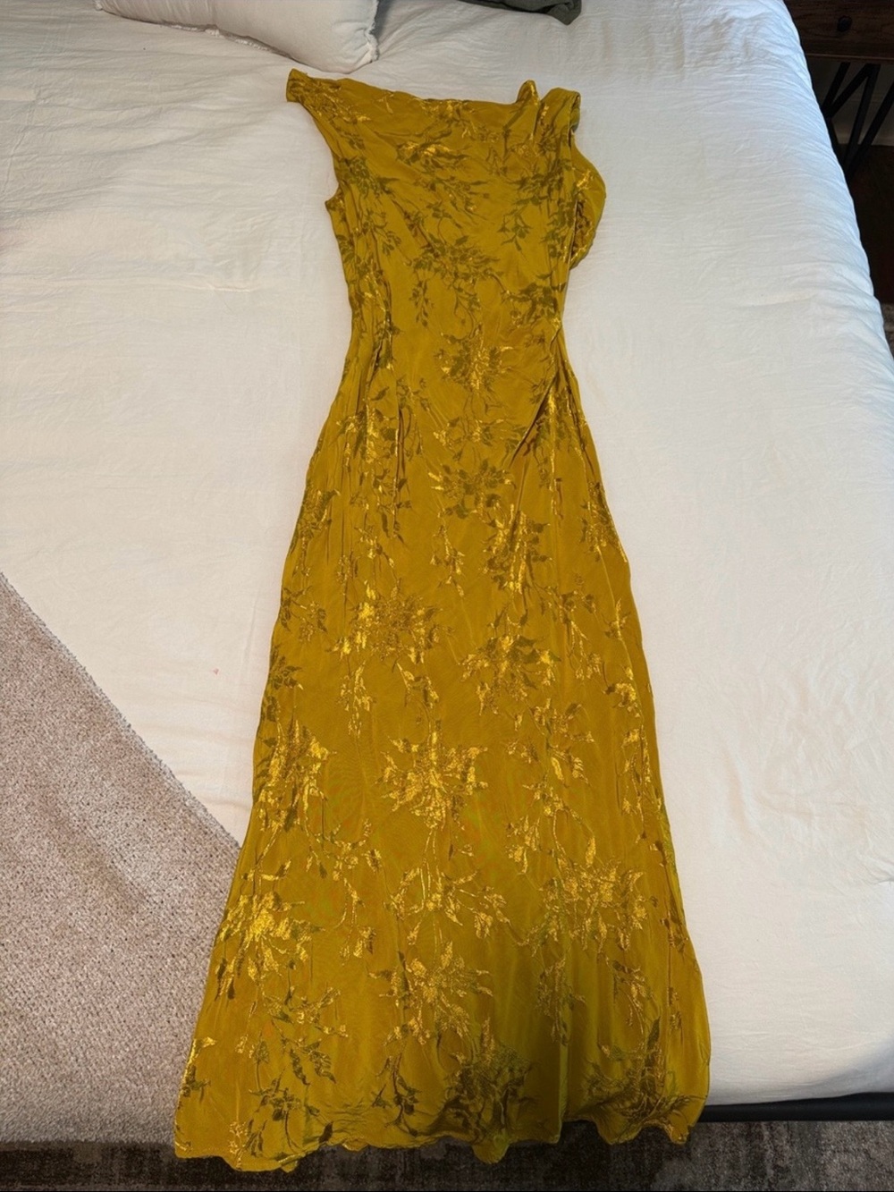 Zara Mustard Floral Dress